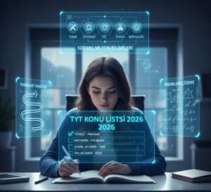 TYT konu listesi ve 2026 sınav stratejilerini inceleyen öğrenci.