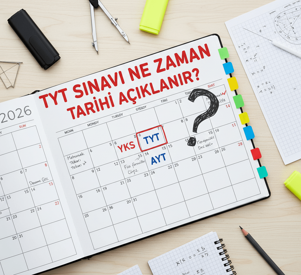 2026 TYT AYT sınavı hazırlık takvimi. Haziran ayında TYT ve AYT tarihlerini işaretleyen stratejik çalışma planı.