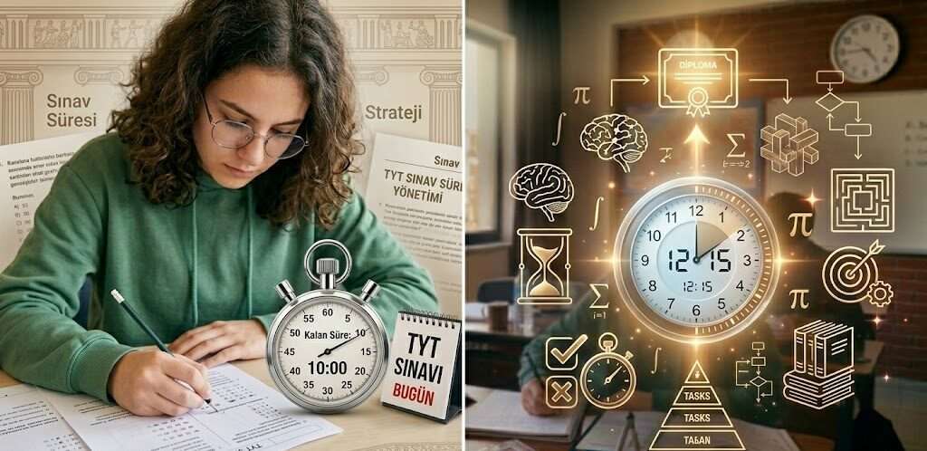 Student managing TYT exam time
